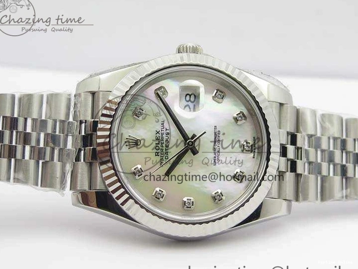 0206 DateJust 228238 SS Noob 1:1 Best Edition MOP Dial Diamond On Jubilee Bracelet A WeatherProof 3496